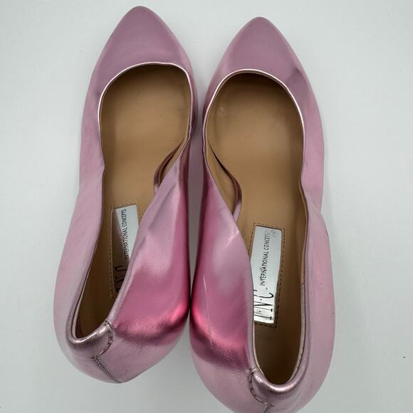 INC International Concepts Pumps Metallic Pink Heels 9.5M - Picture 11 of 13